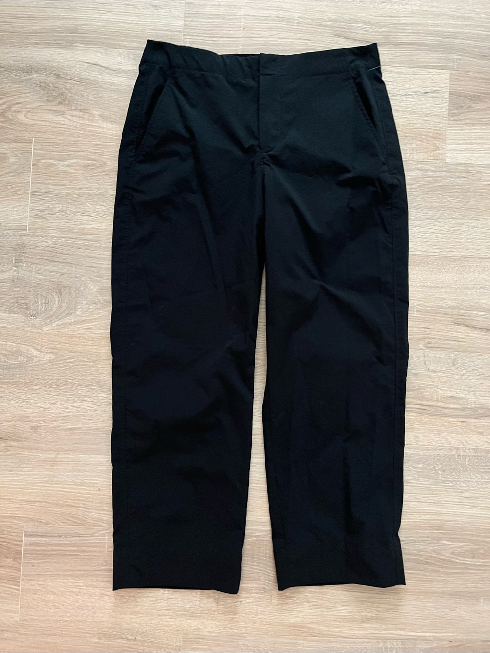 Ministry of Supply Women’s Dark Blue Grey Straight Leg Capri Trouers - Size 4 - Picture 1 of 6